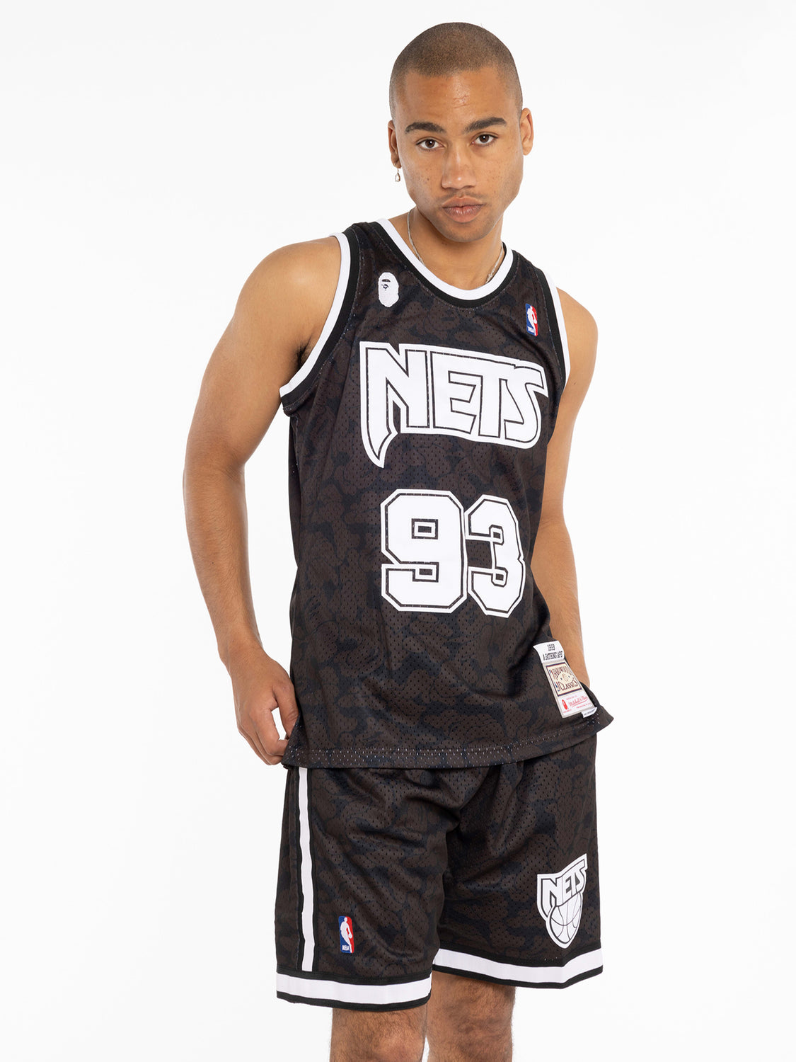 BATHING APE BAPE x M&N Mitchell & Ness BROOKLYN NETS JERSEY TANK TOP