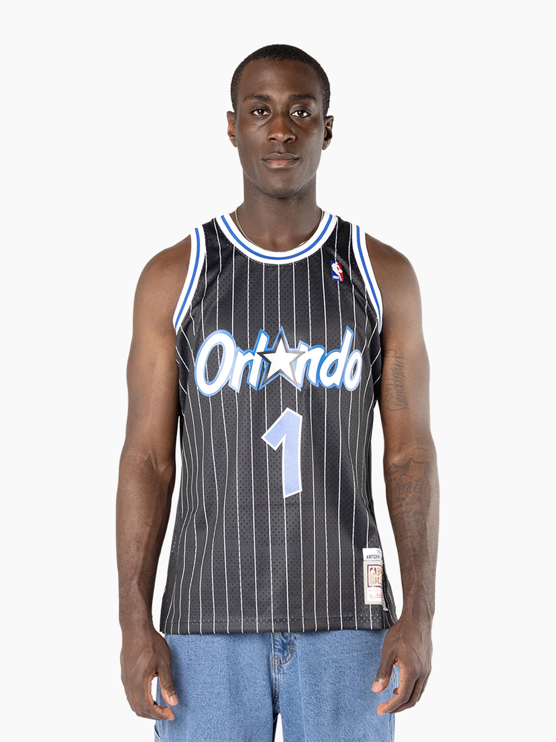 Mitchell & Ness Mens Anfernee Hardaway Orlando Magic Swingman Jersey 'Black', S