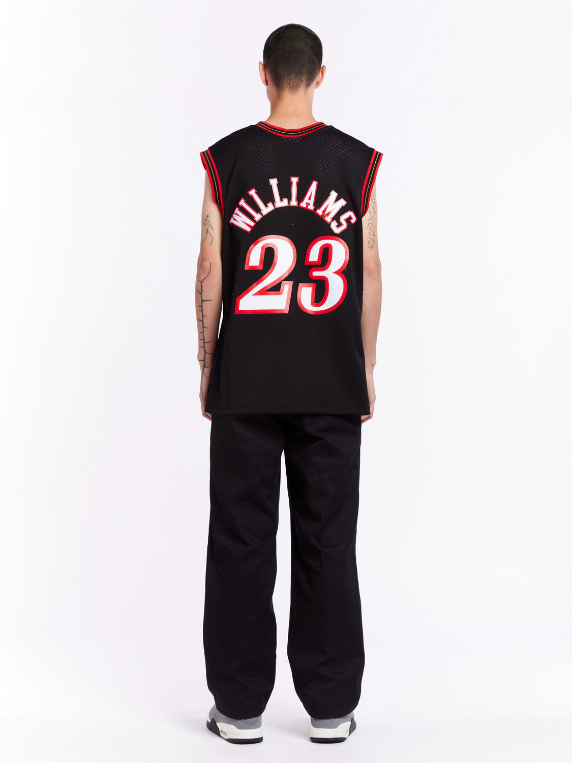 Nike Allen Iverson Philadelphia 76ers Jersey The Answer XL Black Stitched  Logo