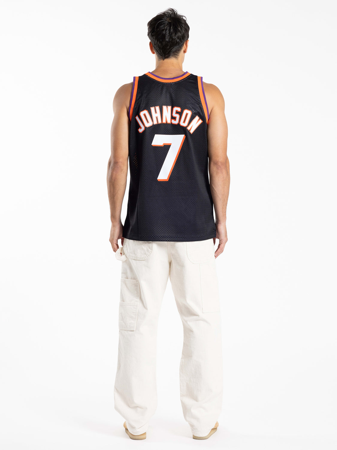 Phoenix Suns Swingman White Charles Barkley Throwback Jersey - Men's