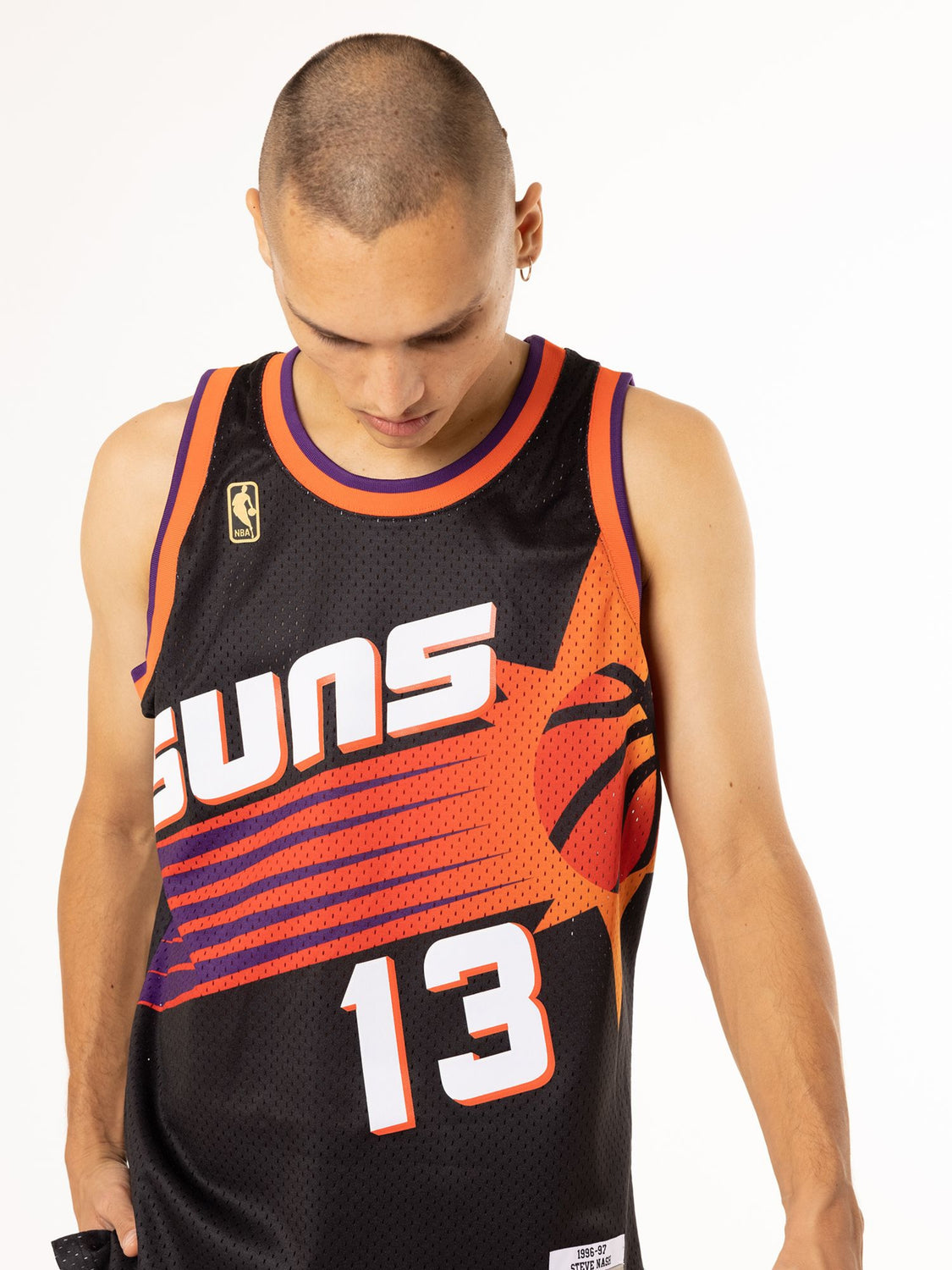 Mitchell & Ness Men's Swingman Jersey Phoenix Suns Alternate 1996-97 Steve Nash - Black - Size - XL