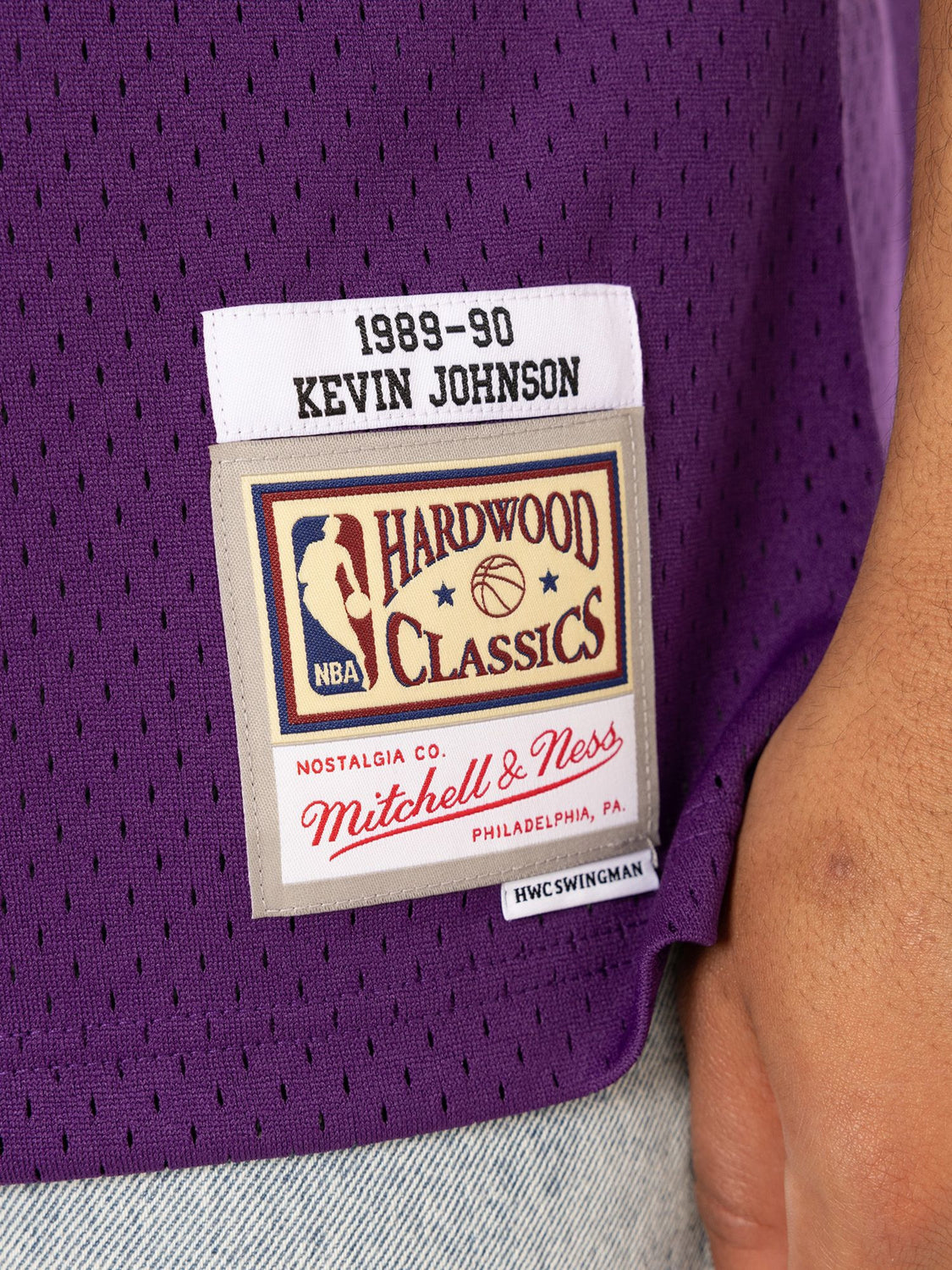 Men's Mitchell & Ness Kevin Johnson White Phoenix Suns 1989-90 Hardwood  Classics Swingman Jersey