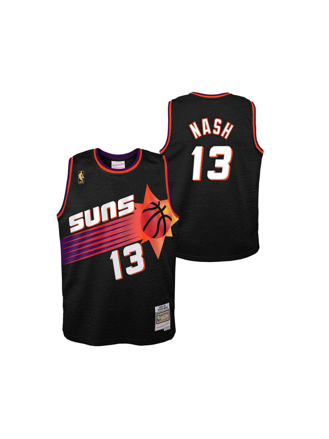 Youth Mitchell & Ness Steve Nash White Phoenix Suns 1996/97 Hardwood  Classics Swingman Jersey