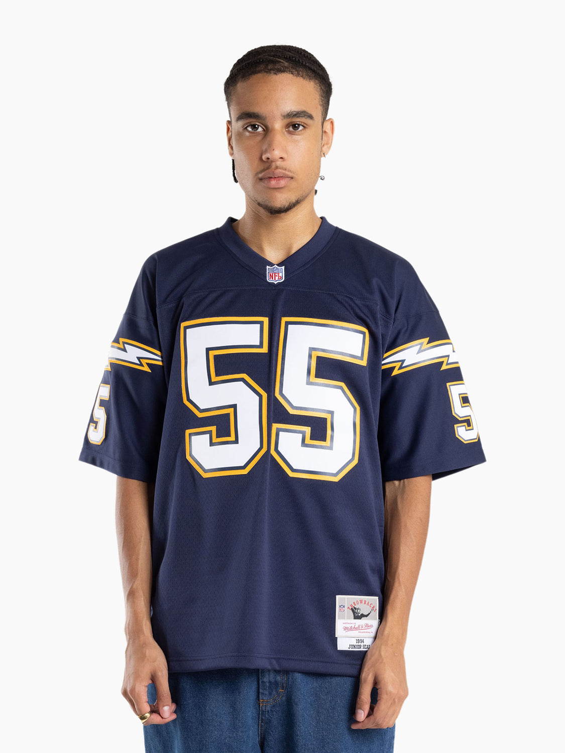 NFL Chargers 1994 Junior Seau Authentic Throwback Jersey 