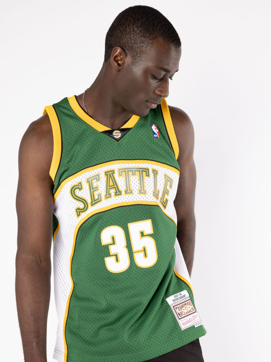 Kevin Durant Seattle SuperSonics Mitchell & Ness Road 2007/08 Hardwood  Classics Authentic Jersey - Green