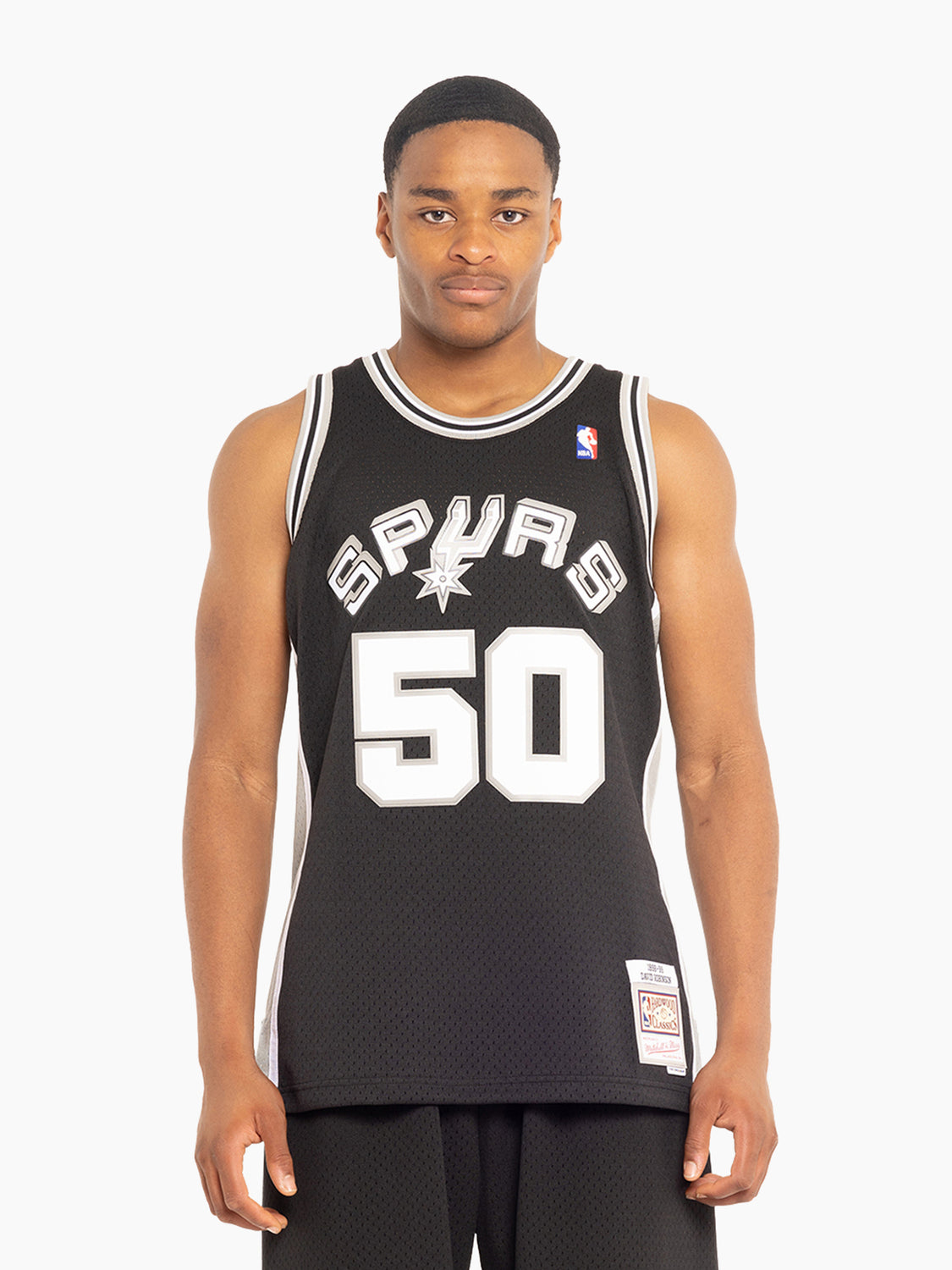 Mitchell & Ness David Robinson 1998-99 San Antonio Spurs Black Swingman Jersey