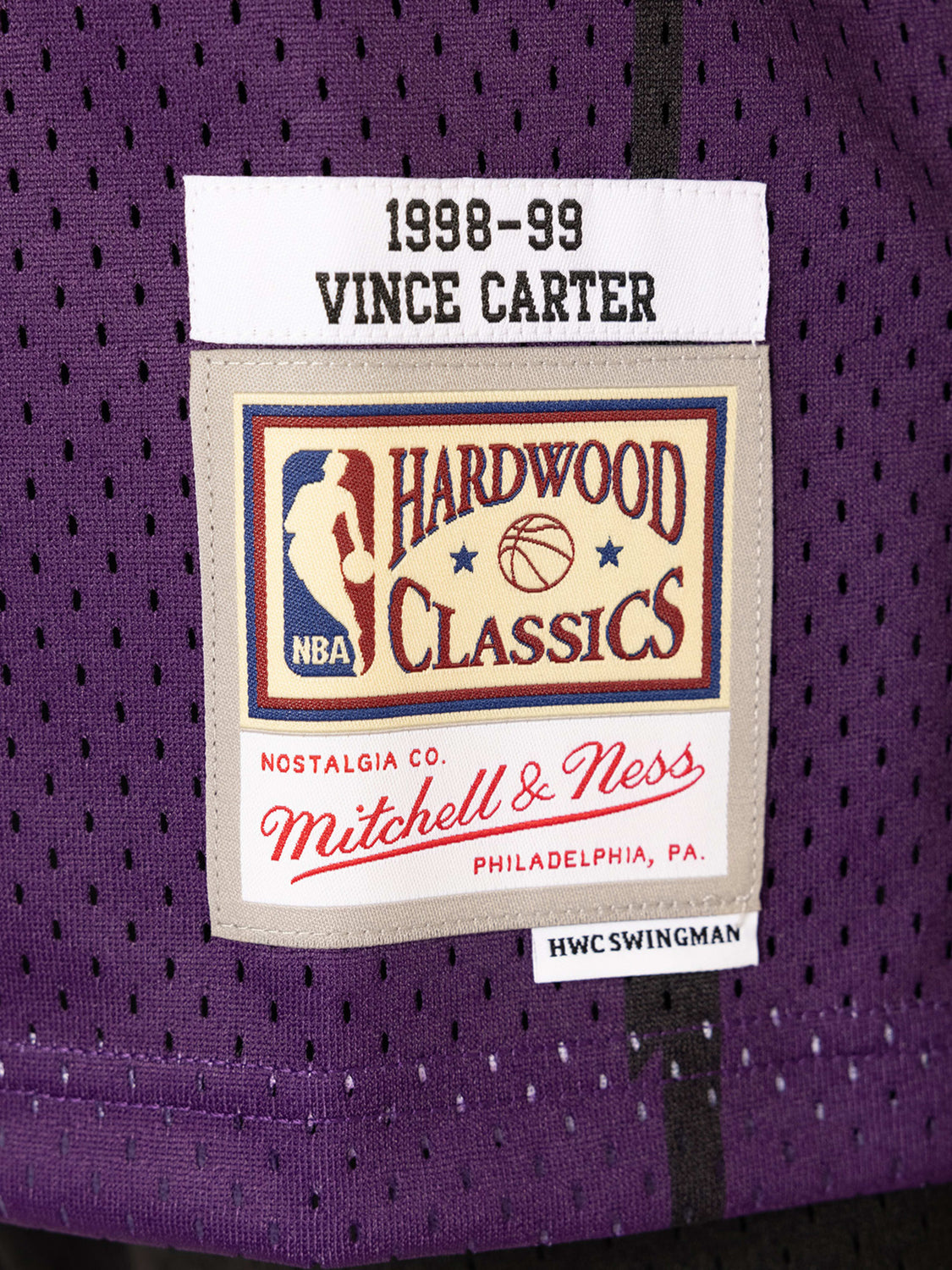 Mitchell & Ness Swingman Toronto Raptors Road 1998-99 Vince Carter Jersey, Purple