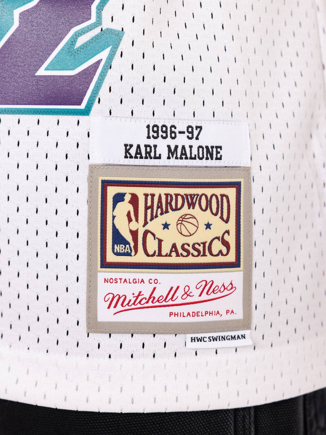 Karl Malone 1996-97 Utah Jazz Home Hardwood Classic Swingman NBA Jersey