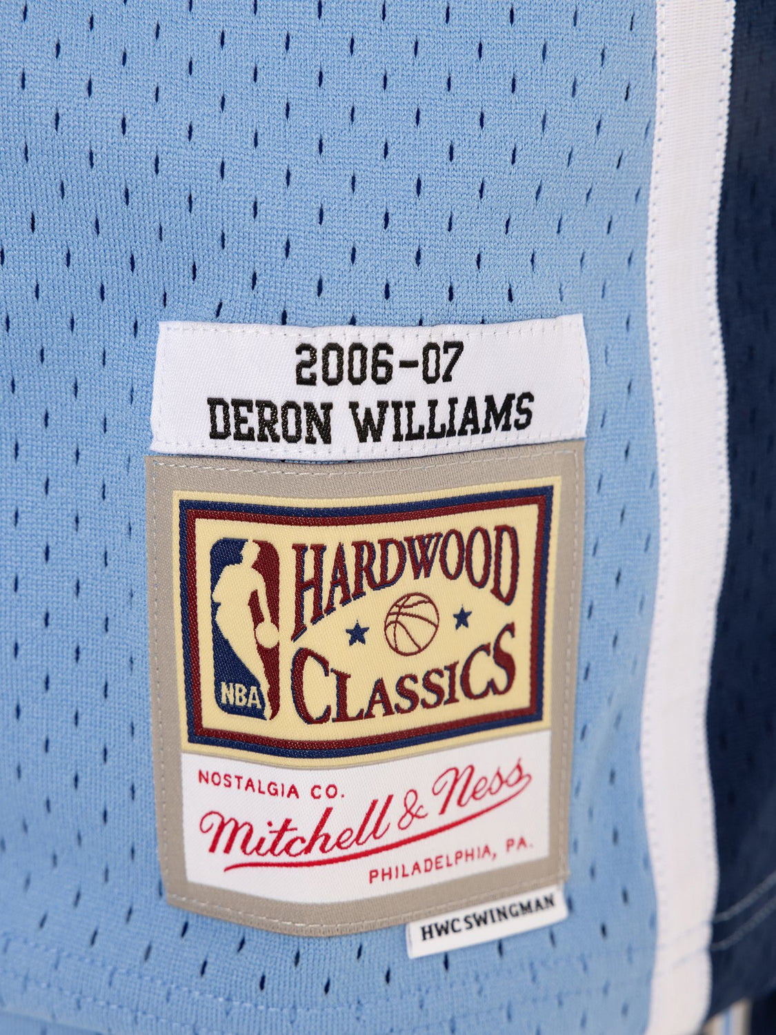 Men's Mitchell & Ness Deron Williams Blue Utah Jazz 2006-07 Hardwood Classics Swingman Jersey