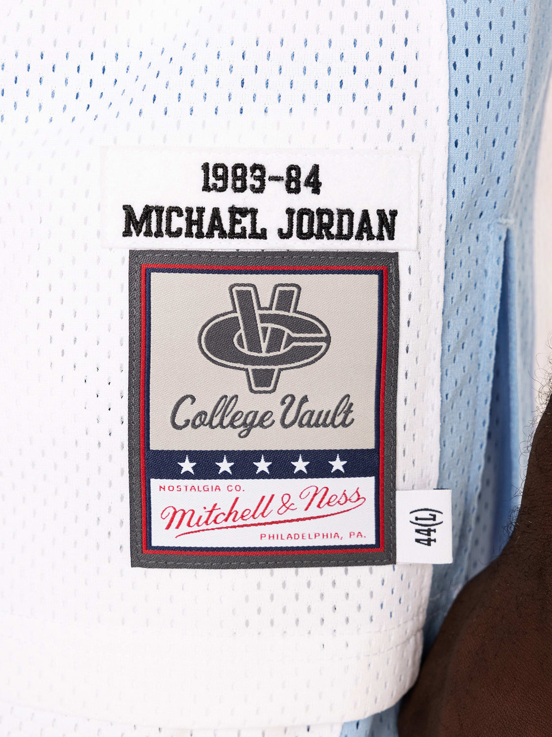 Men's Mitchell & Ness Michael Jordan Carolina Blue North Carolina Tar Heels  1983/84 Authentic Throwback College Jersey