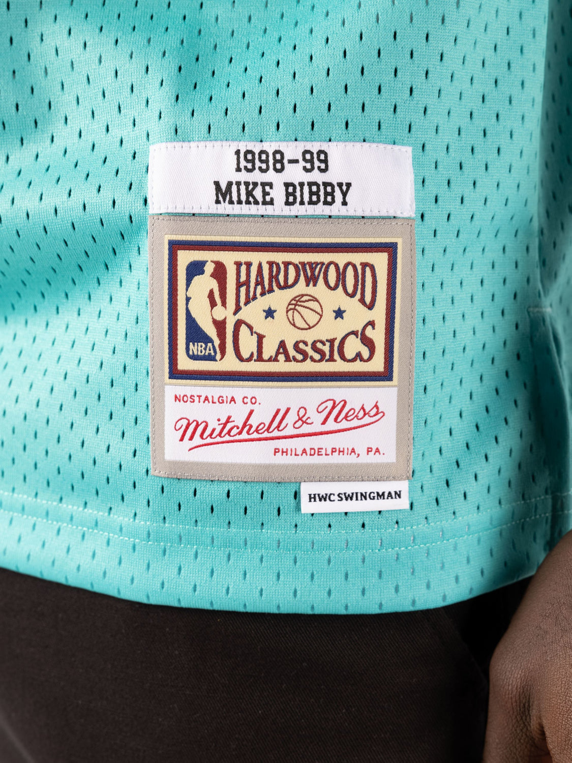 NTWRK - Mike Bibby Vancouver Grizzlies 1998-99 Black Teal Swingman Jerse