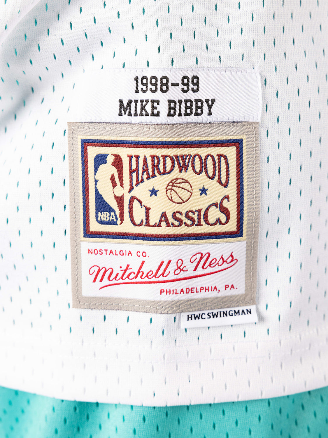 Mitchell & Ness Swingman Mike Bibby Vancouver Grizzlies NBA 1998-99 Jersey White / S