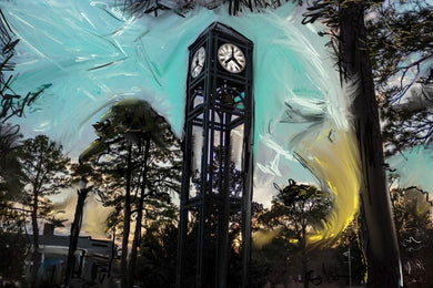Uncw clock tower prints 11x 17 signed