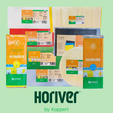 Tous les produits Horiver de Koppert dans un collage