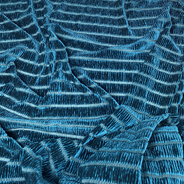 Black Striped Stretch Burnout Velvet – Elotex Fabric