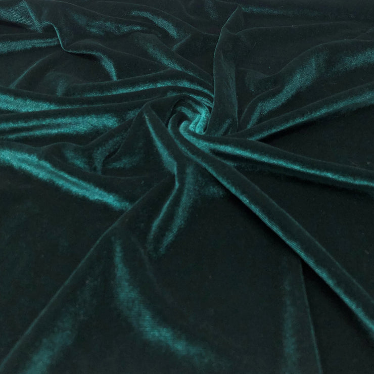 Hunter Green Stretch Velvet Solid – Elotex Fabric