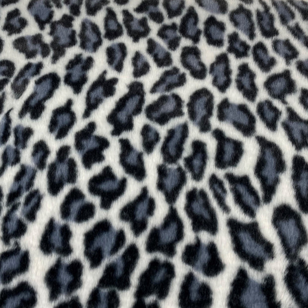 Thick Fur Fabric Black Leopard - yycraft