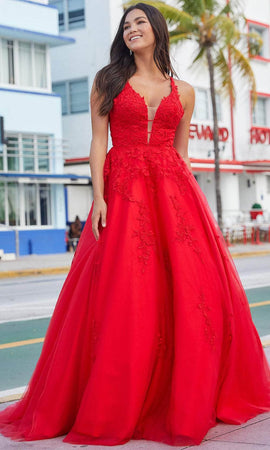 Amarra V-Neck Ballgown