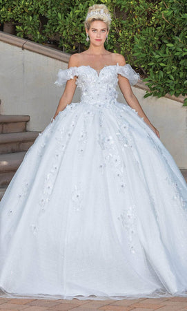 Dancing Queen 1806 3D Floral Ballgown