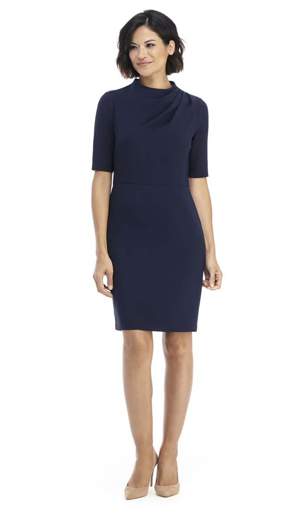 Maggy London - G4288MSC High Neck Knee Length Sheath Dress – ADASA