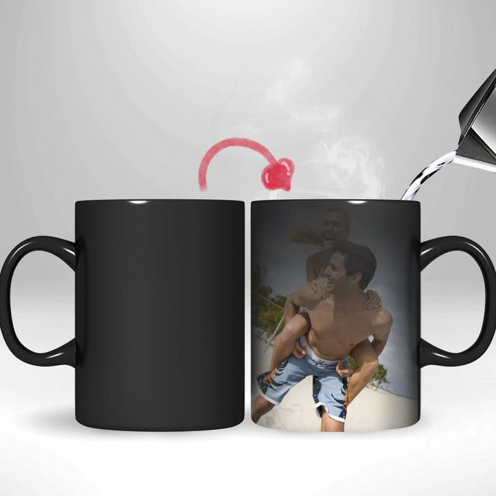 Valentine's Day Gifts Custom Magic Mug Heat Color Changing Coffee Mug