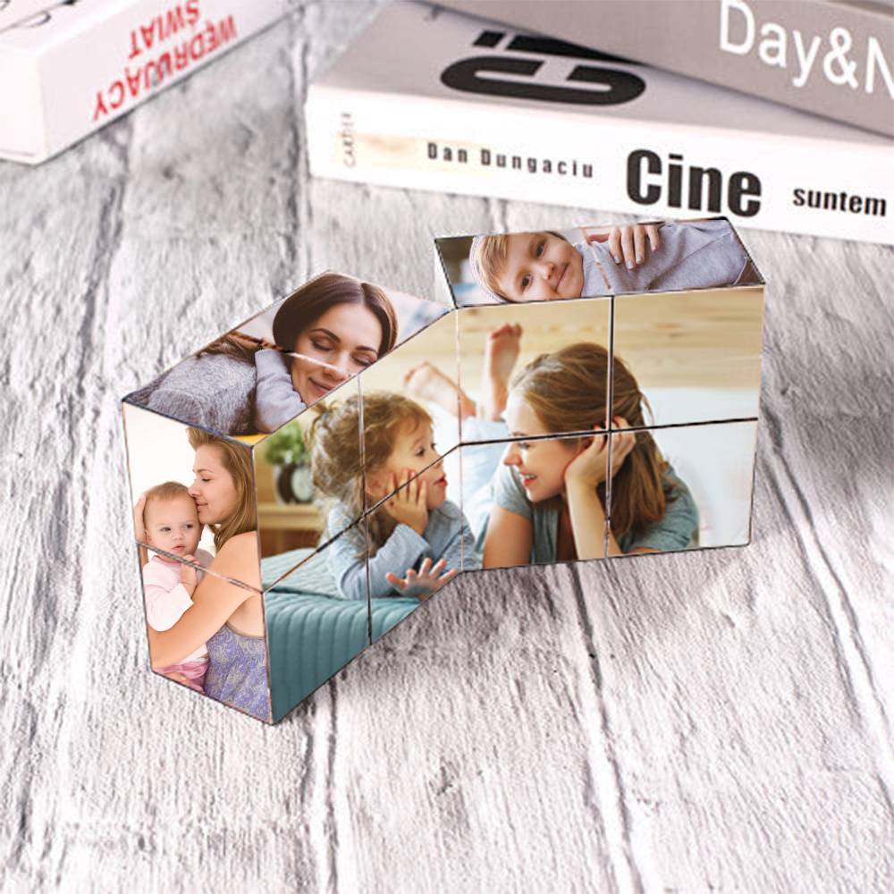 Magic Photo Cube Gift For Mom Flipping Photo Cube Giftlab