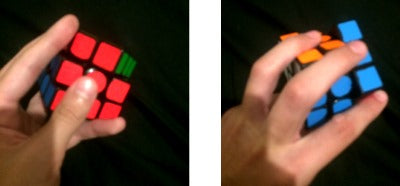 One-Handed Moves in cubing