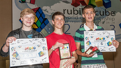 Rubik’s World Championship 2013 winners