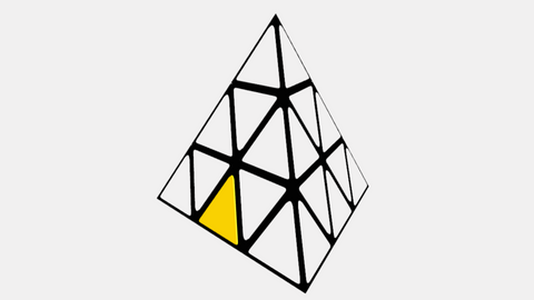 solving the edges of triangle cube
