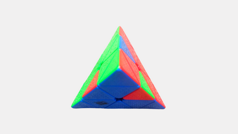 solving second layer of pyraminx- right blocks