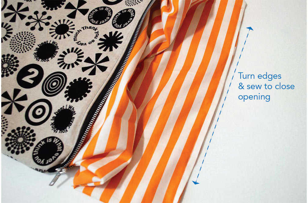how to sew zipper pouch for computer or tablet