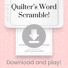 Quilter's Word Scramble