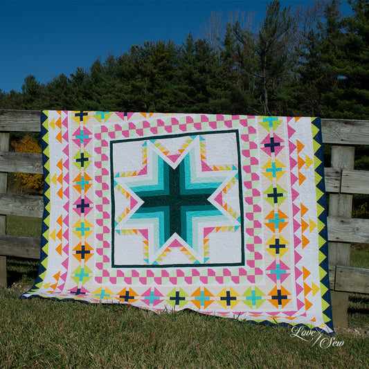 Lucky Log Cabins Quilt Pattern