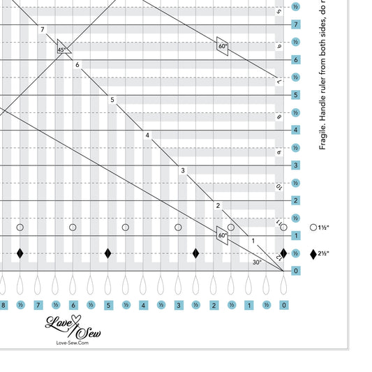 9.5 Square Up Ruler by Quilt in a Day 735272020127 - Quilt in a Day /  Rulers & Templates