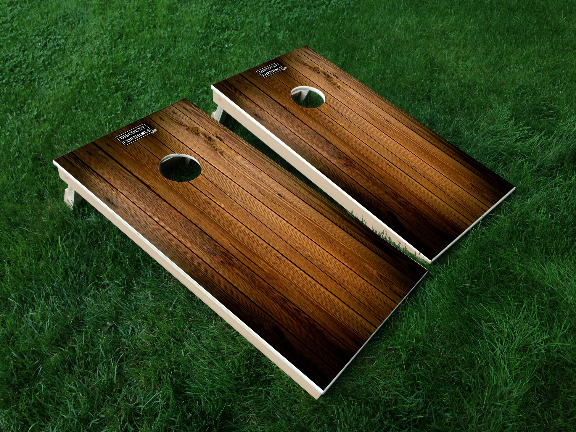 Discount Cornhole Wood Plank Cornhole Boards - Discount Cornhole