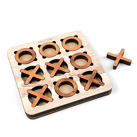 Printed Wooden Puzzle - Tic Tac Toe, Noughts and Crosses (5x5