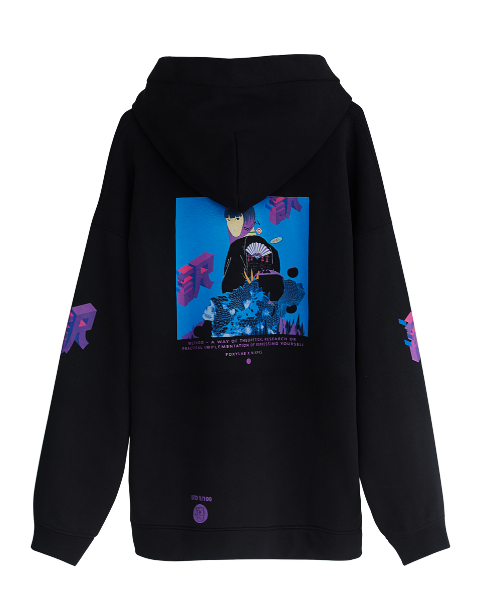 Black fleece hoodie 