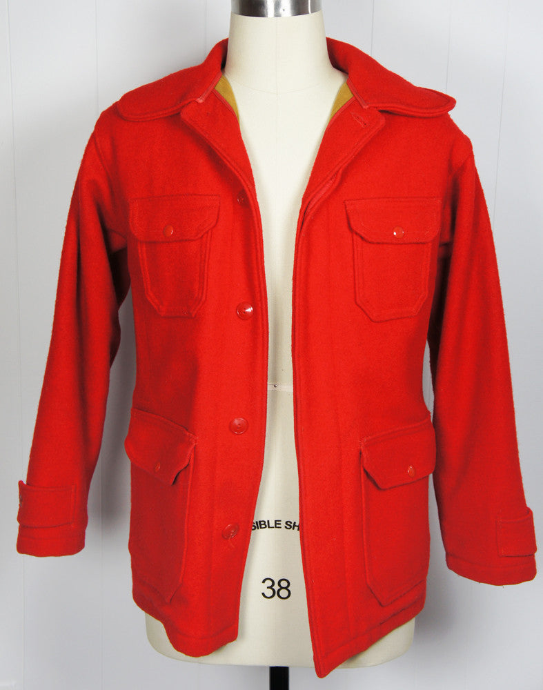 Vintage Men's 1950's Red Woolrich Hunting Jacket - Size L | Hoof & Antler