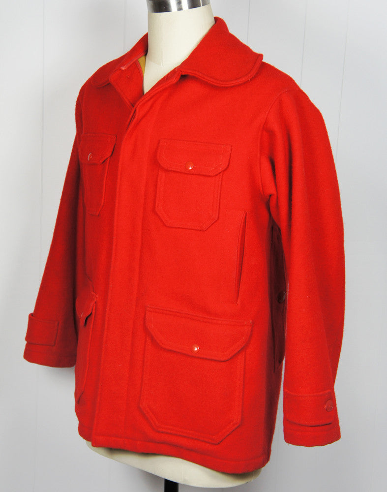 Vintage Men's 1950's Red Woolrich Hunting Jacket - Size L | Hoof & Antler