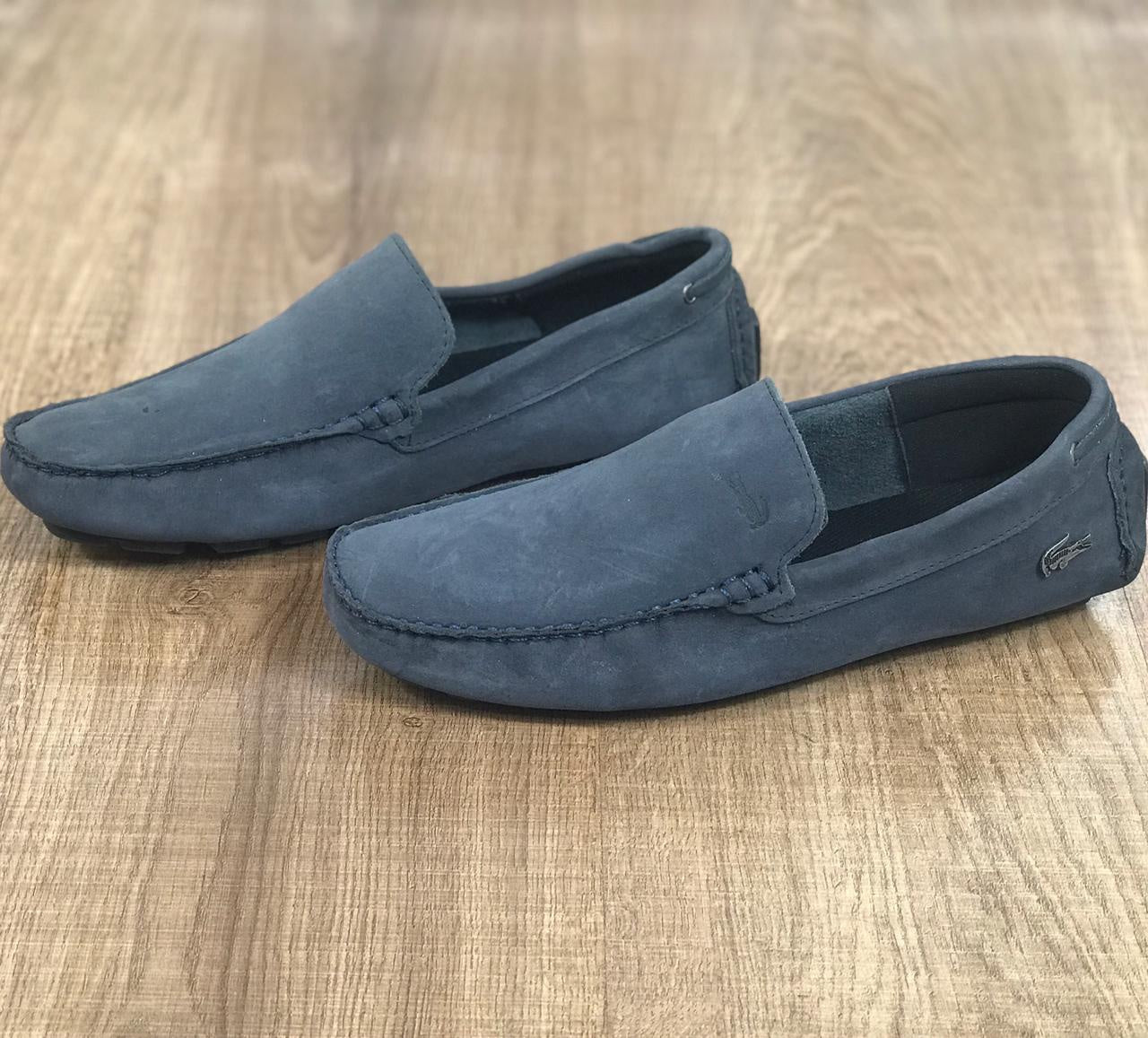 mocassim lacoste azul marinho