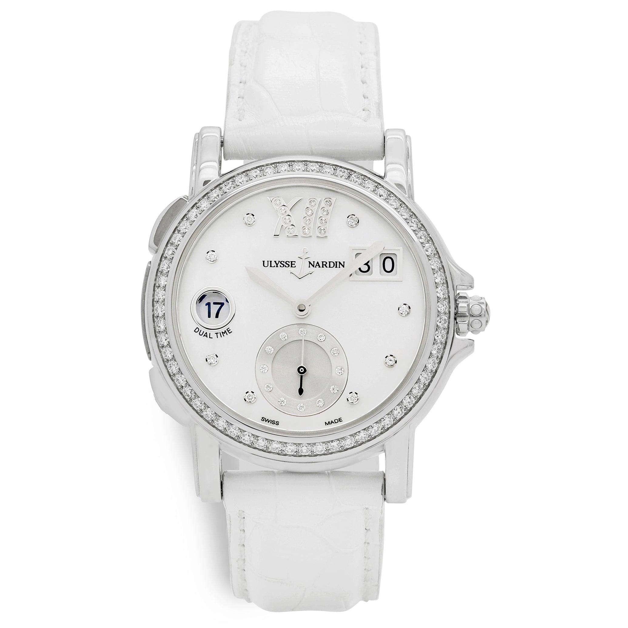 Ulysse Nardin GMT Big Date 243-22B/391 Mother of Pearl Dial Automatic ...