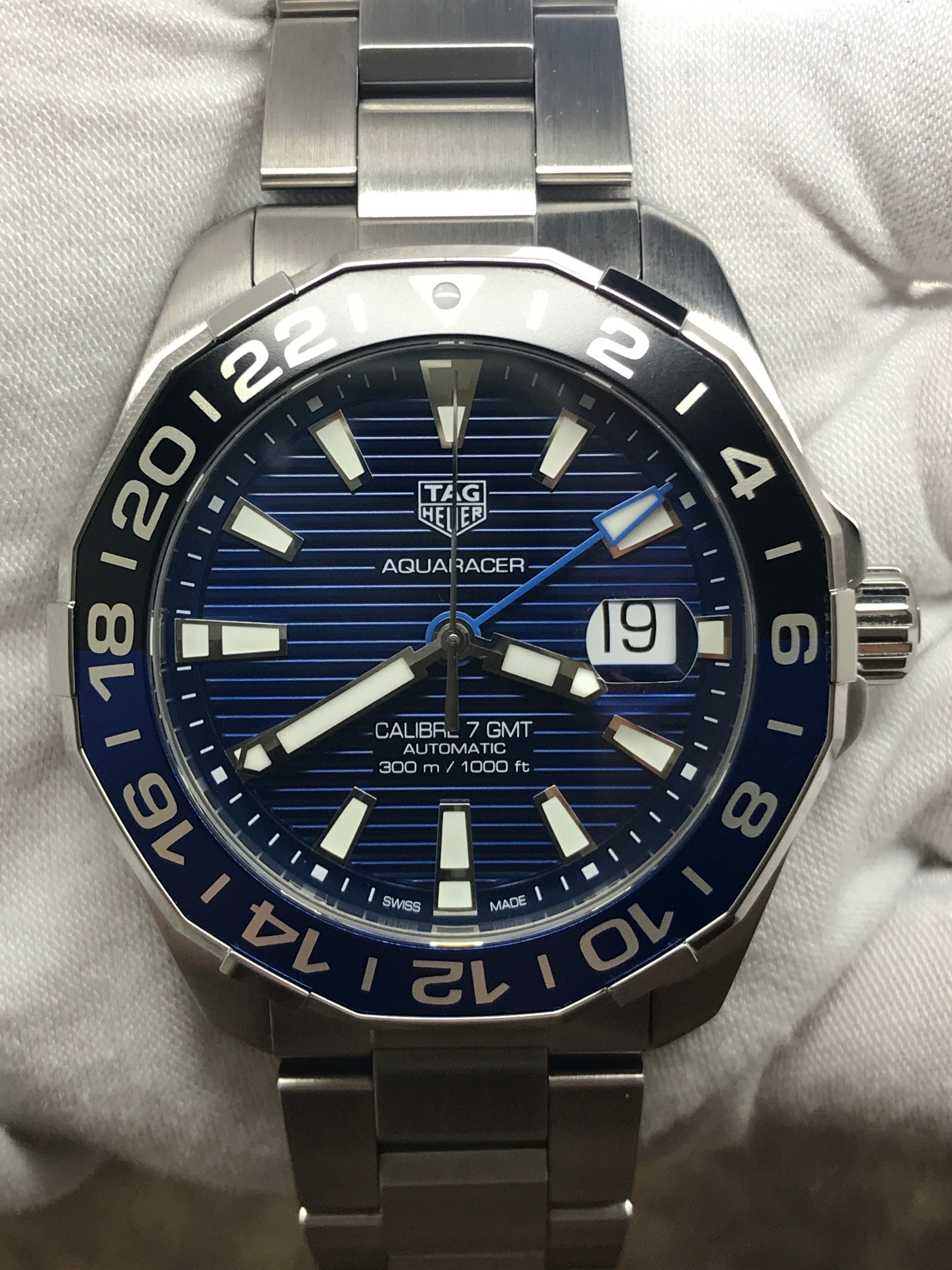 TAG Heuer Aquaracer Batman WAY201T Blue Dial Automatic Men's Watch –  Signature Watches