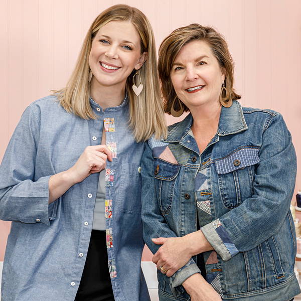 Denim Messenger Bag with Amy Barickman 