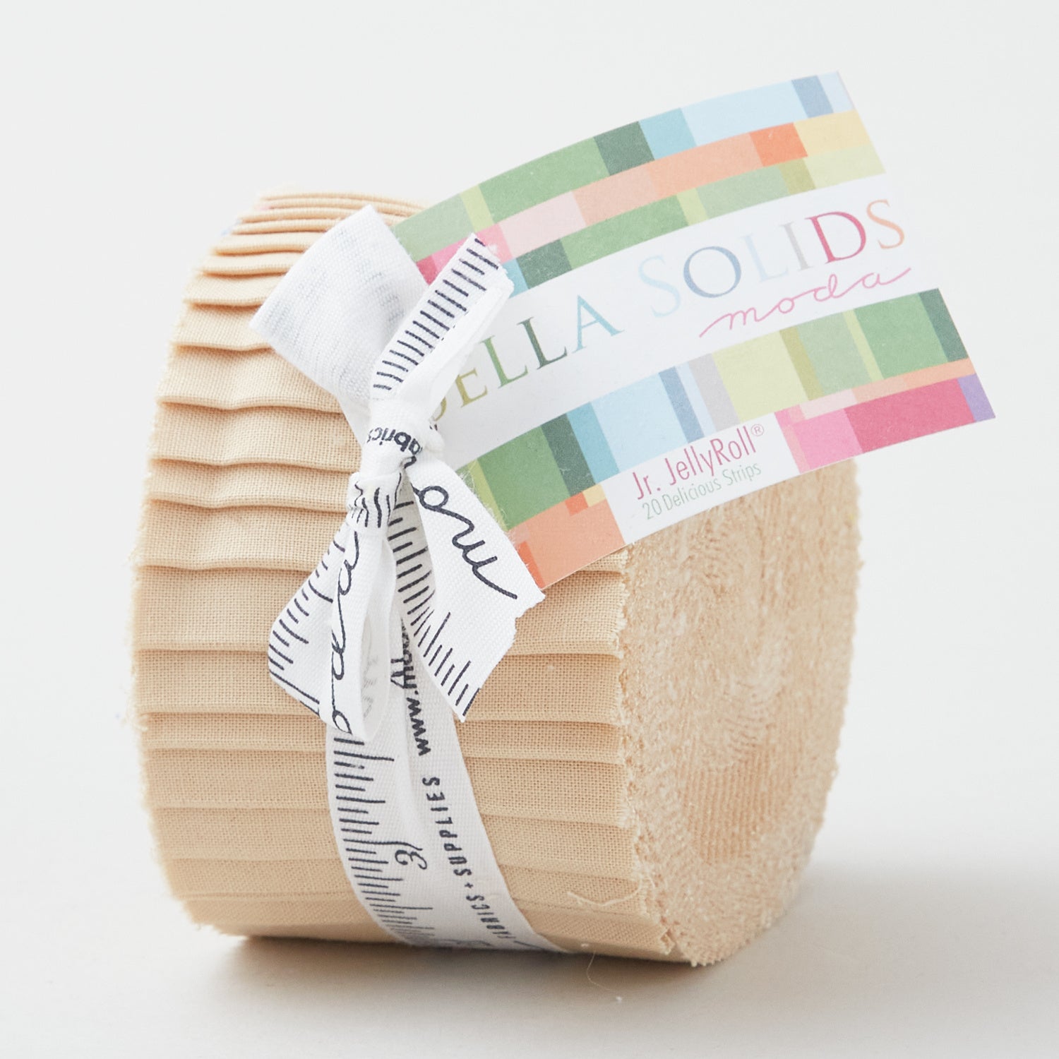 2.5 inch Rainbow Jelly Roll fabric quilting strips Moda Bella Solid – 1  Roll 