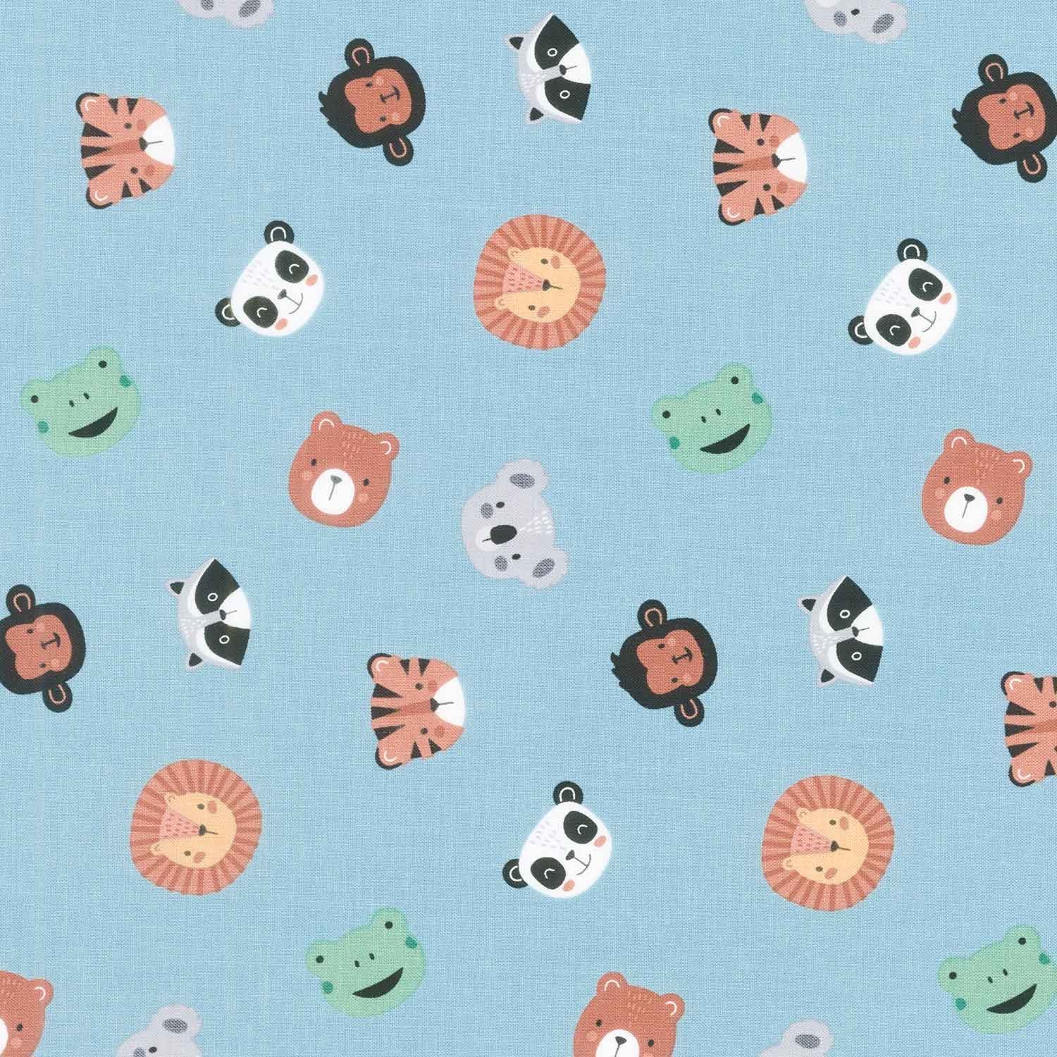 Bluey - Bluey and Bingo Light Blue Yardage