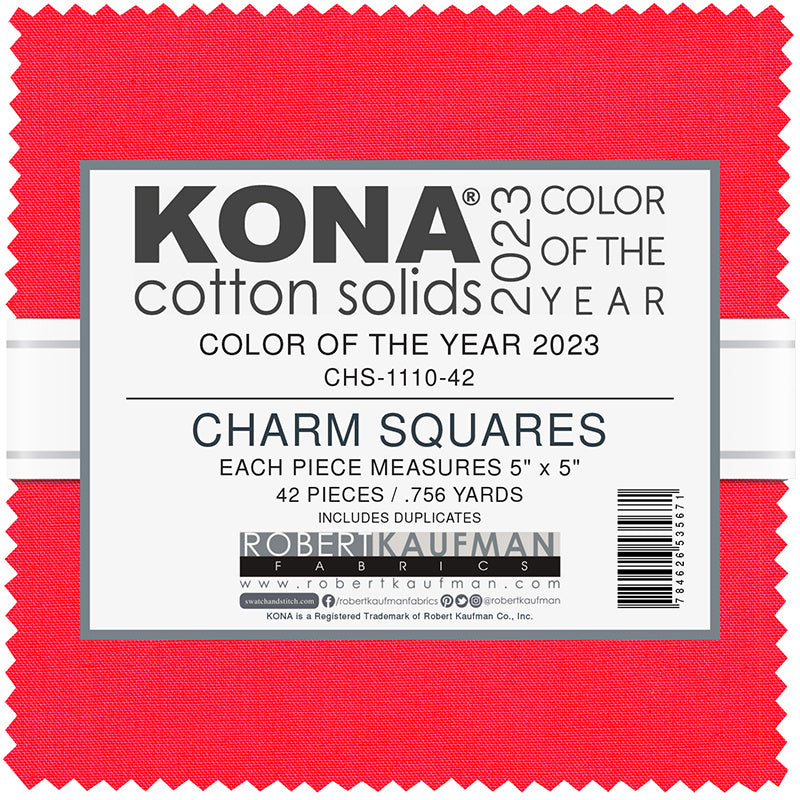 Kona Cotton Fabric by the Yard 141 Carnation 