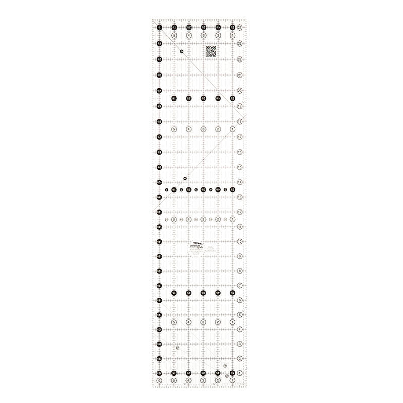 Creative Grids Quilt Ruler 8 1/2 x 24 1/2 in. – Threaded Lines