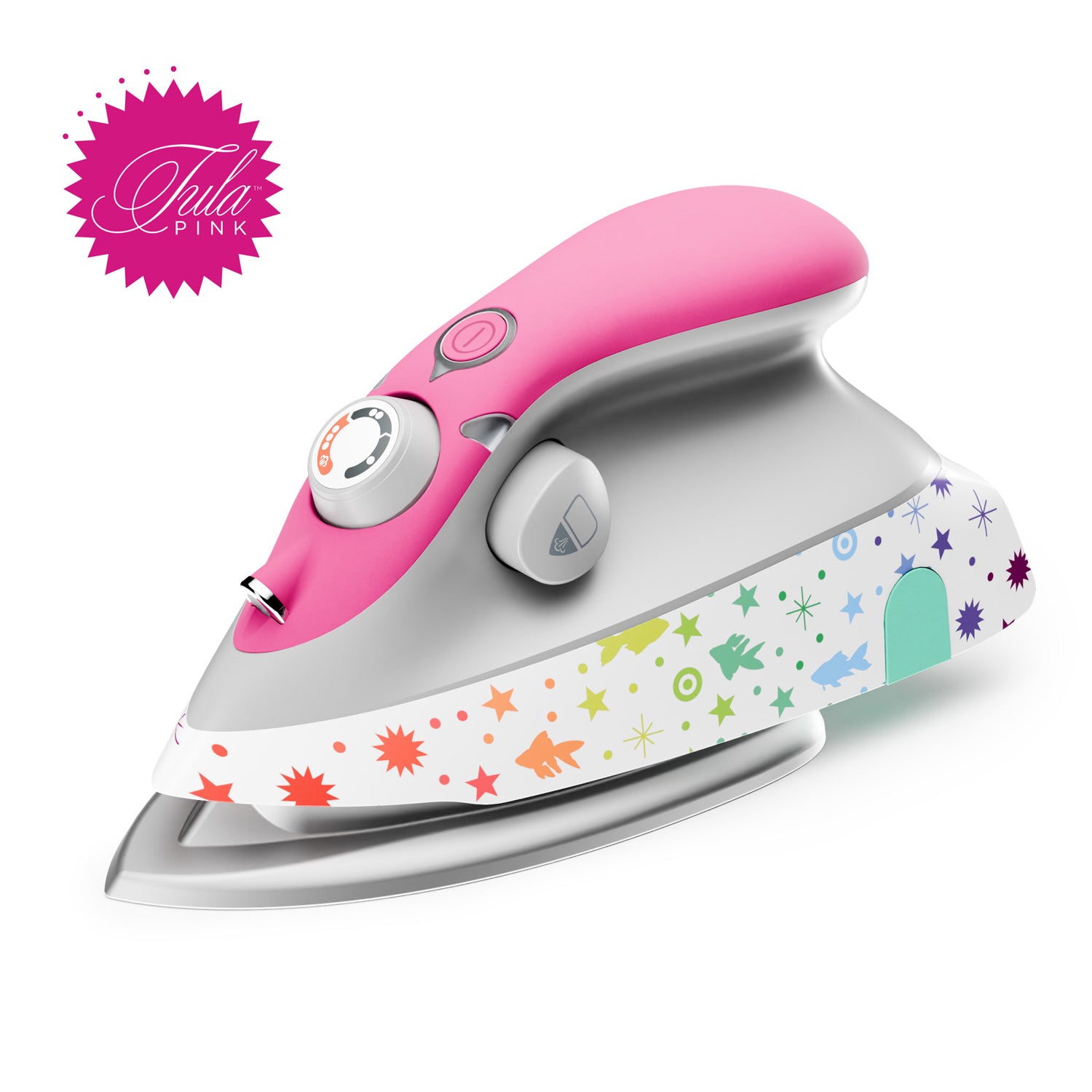 Oliso Tula Pink M3PRO Mini Project Iron with Trivet