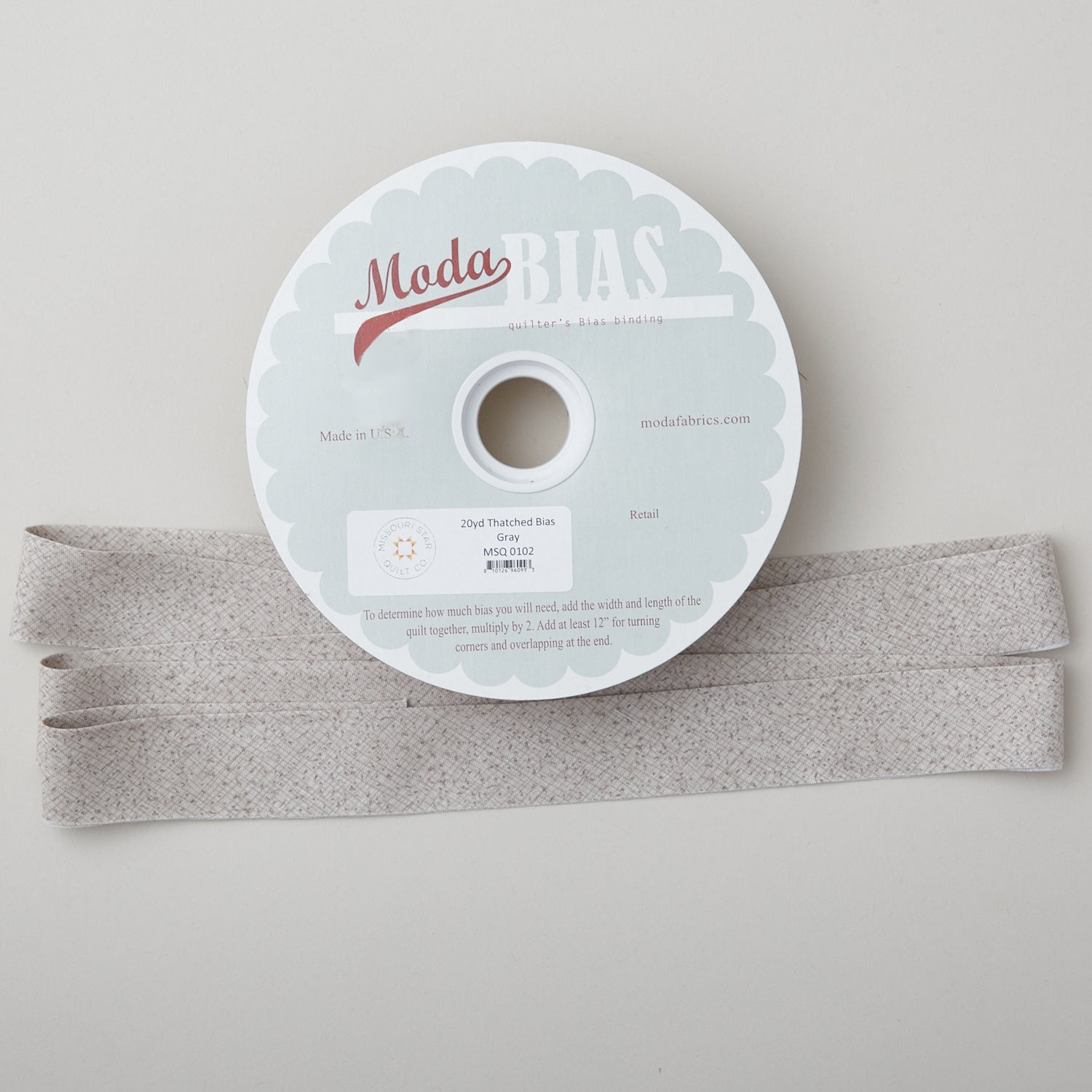 GREY 1/2 Double Fold Bias Tape, Half Inch Wide Bias Tape Gray, Trim by the  Yard 