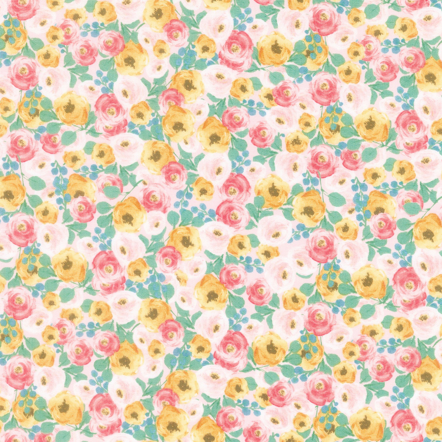 Floret - Tonal Floral Gray Yardage